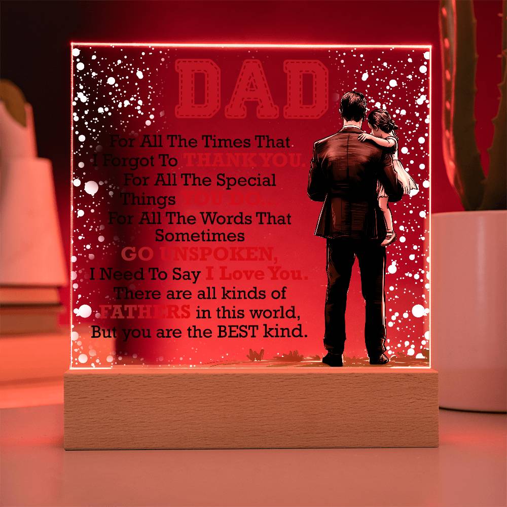 Thank You Dad - Acrylic Square - Fallon Gifts