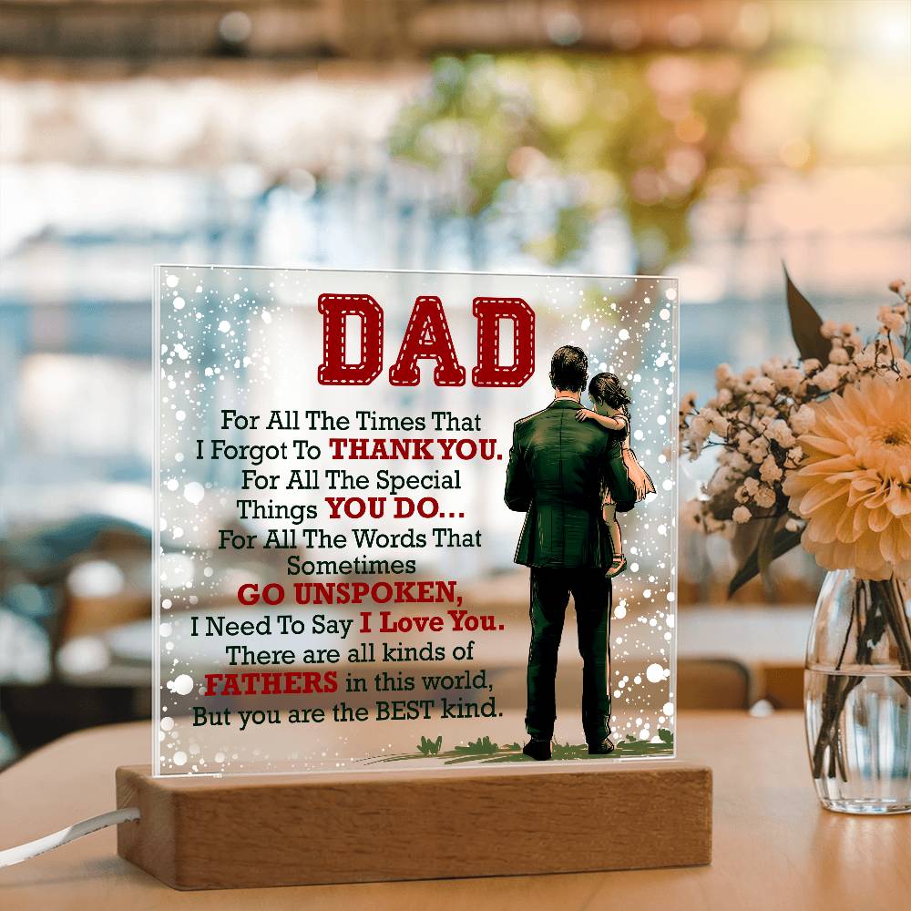 Thank You Dad - Acrylic Square - Fallon Gifts