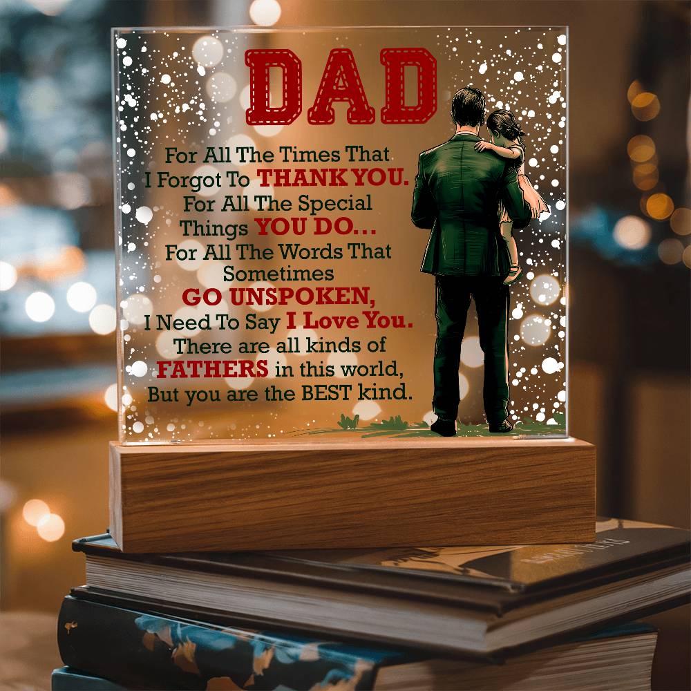 Thank You Dad - Acrylic Square - Fallon Gifts