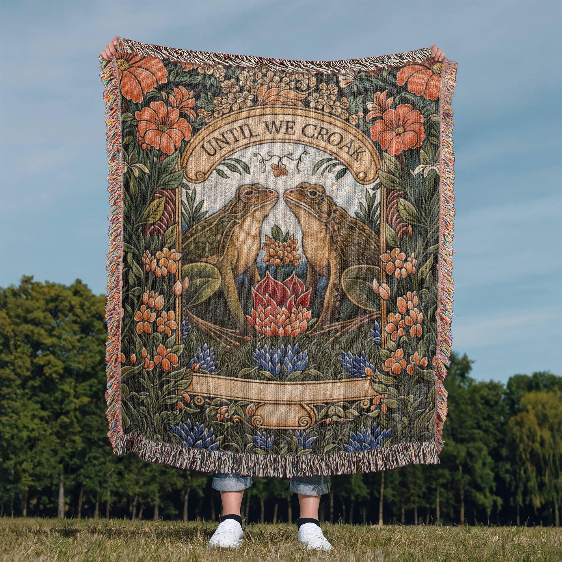 Til We Croak - Heirloom Blanket - Fallon Gifts