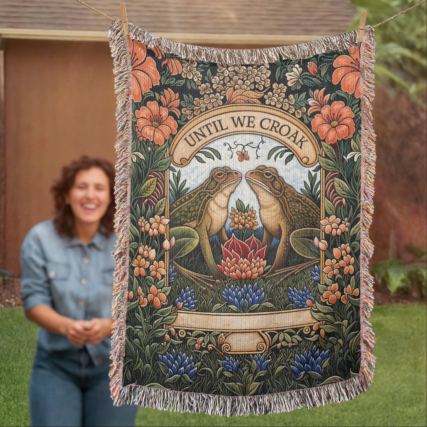Til We Croak - Heirloom Blanket - Fallon Gifts
