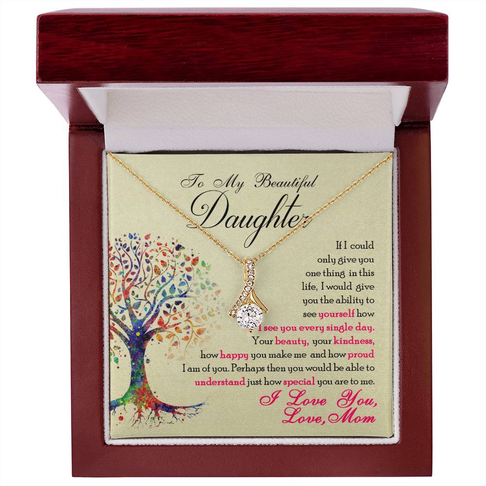 To My Beautiful Daughter - Alluring Beauty Necklace - Fallon Gifts