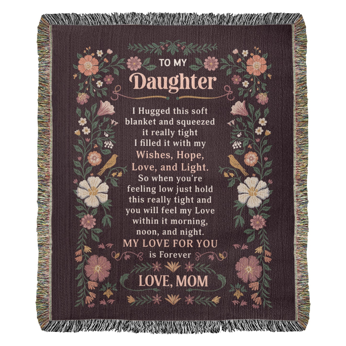 To My Daughter - Heirloom Blanket - Fallon Gifts