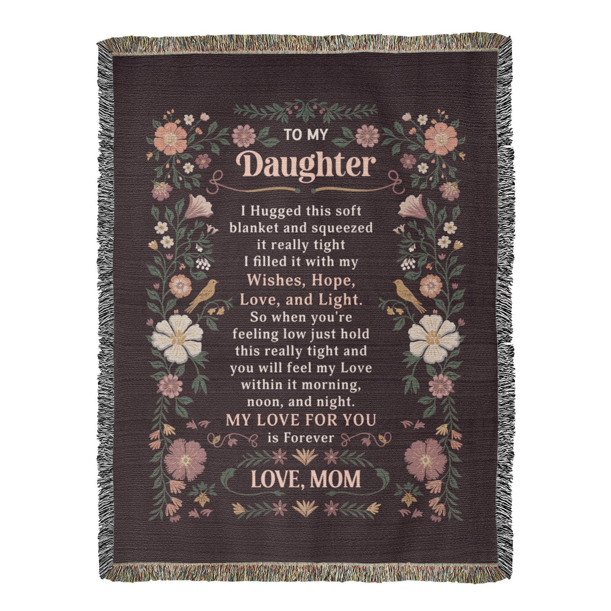 To My Daughter - Heirloom Blanket - Fallon Gifts