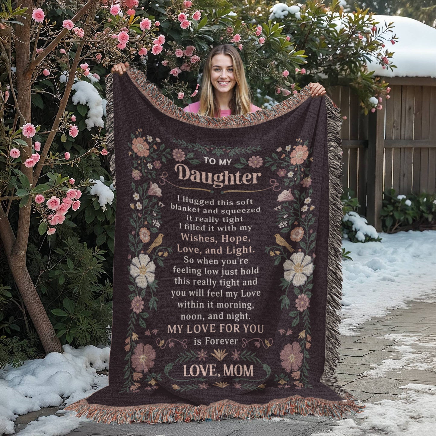 To My Daughter - Heirloom Blanket - Fallon Gifts