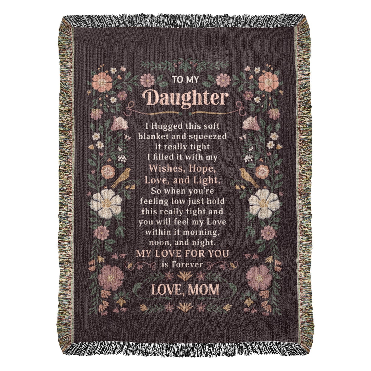 To My Daughter - Heirloom Blanket - Fallon Gifts