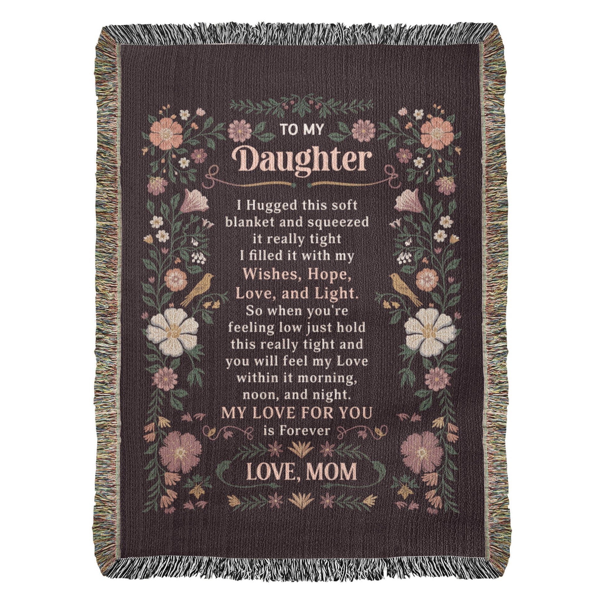To My Daughter - Heirloom Blanket - Fallon Gifts