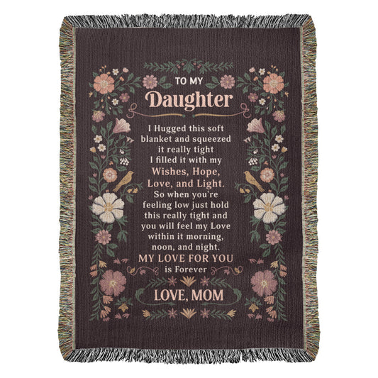 To My Daughter - Heirloom Blanket - Fallon Gifts