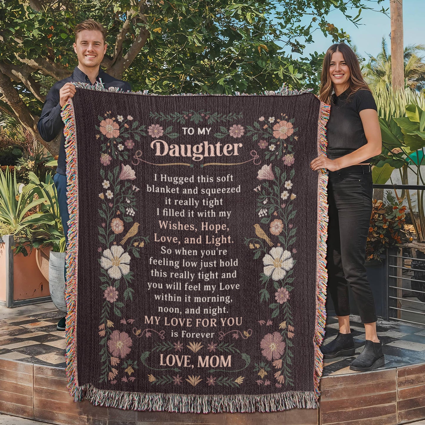 To My Daughter - Heirloom Blanket - Fallon Gifts