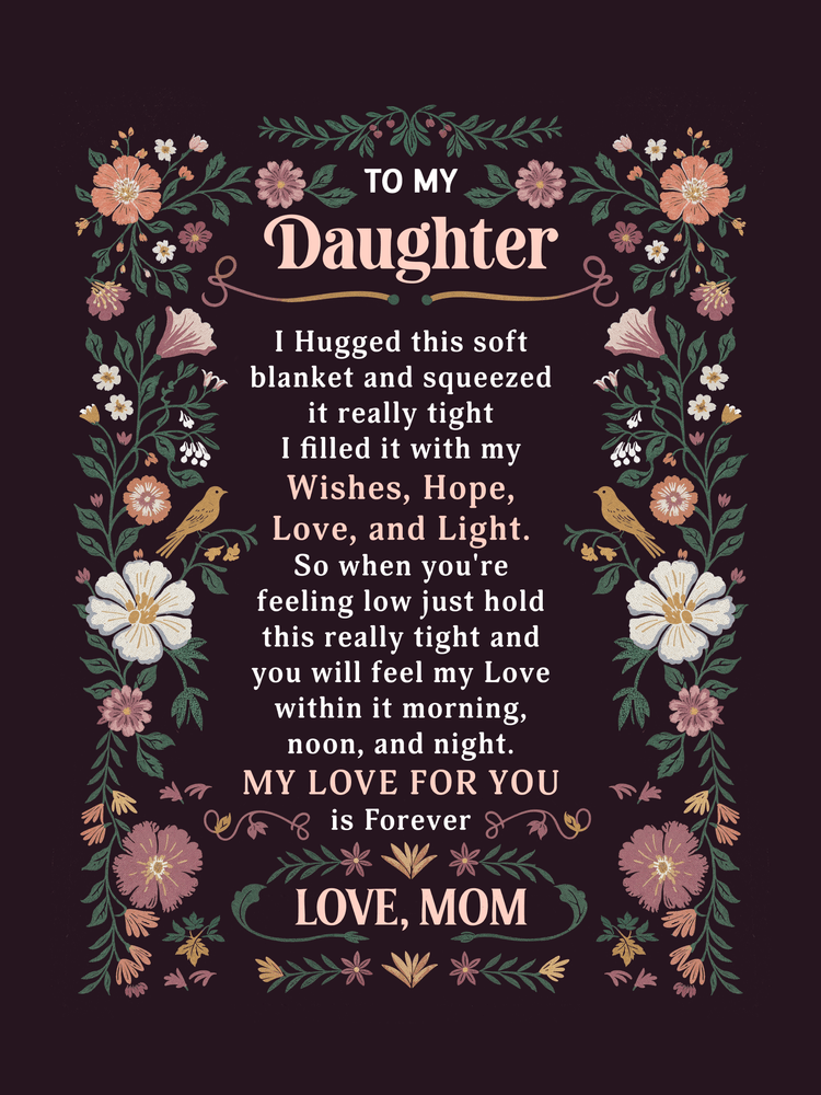 To My Daughter - Heirloom Blanket - Fallon Gifts