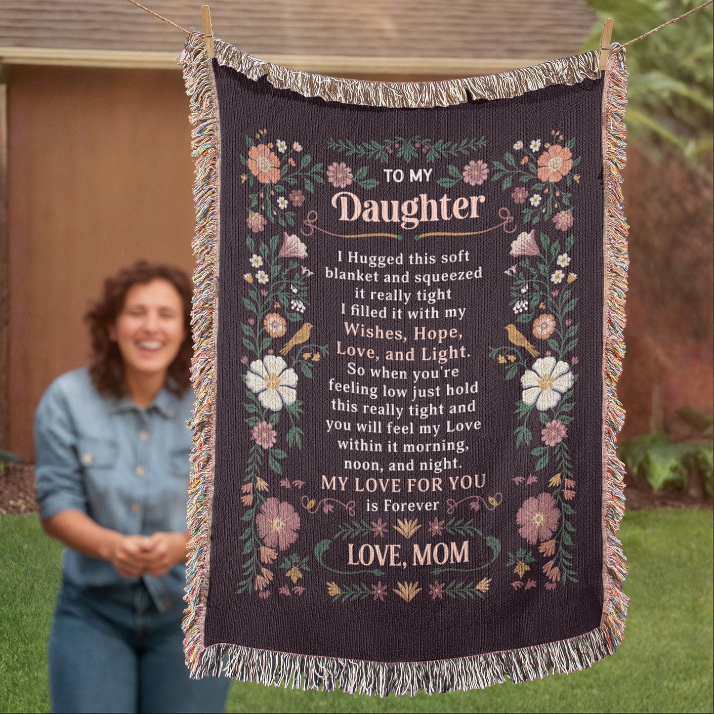 To My Daughter - Heirloom Blanket - Fallon Gifts