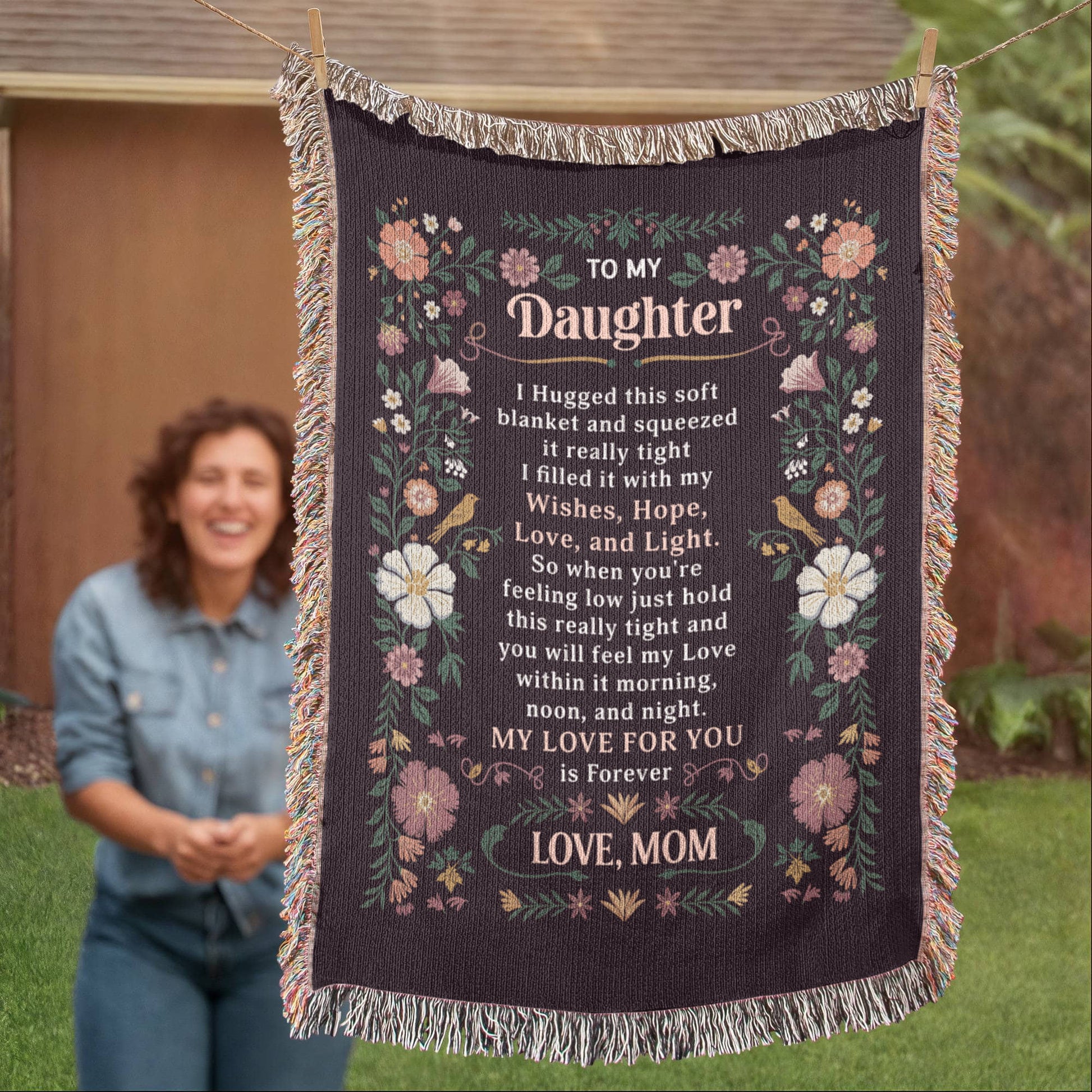 To My Daughter - Heirloom Blanket - Fallon Gifts
