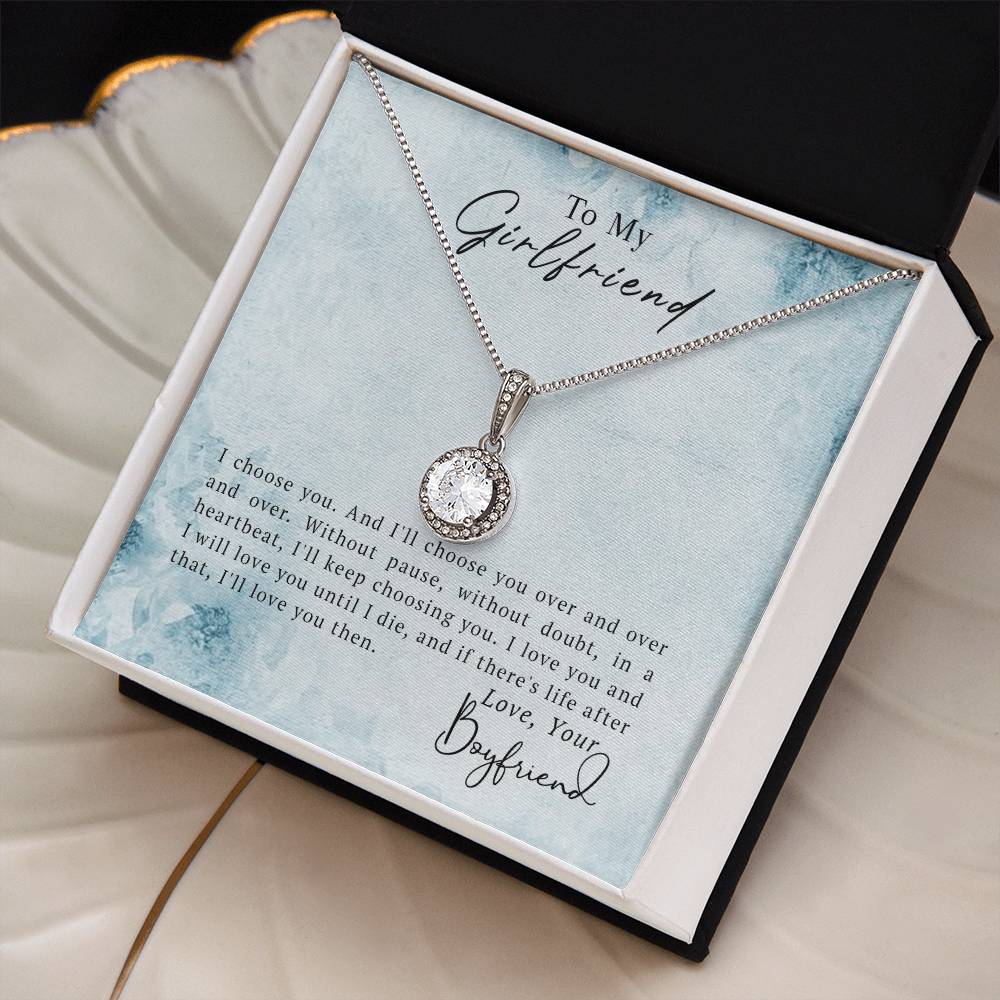 To My Girlfriend Eternal Hope Necklace - Fallon Gifts