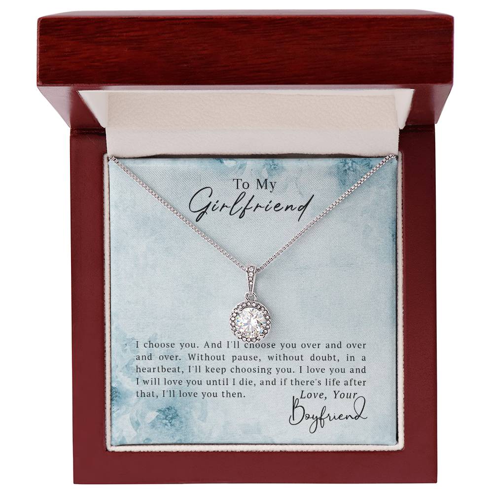 To My Girlfriend Eternal Hope Necklace - Fallon Gifts
