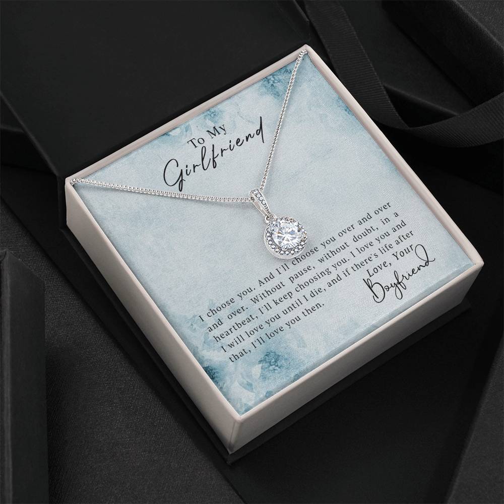 To My Girlfriend Eternal Hope Necklace - Fallon Gifts