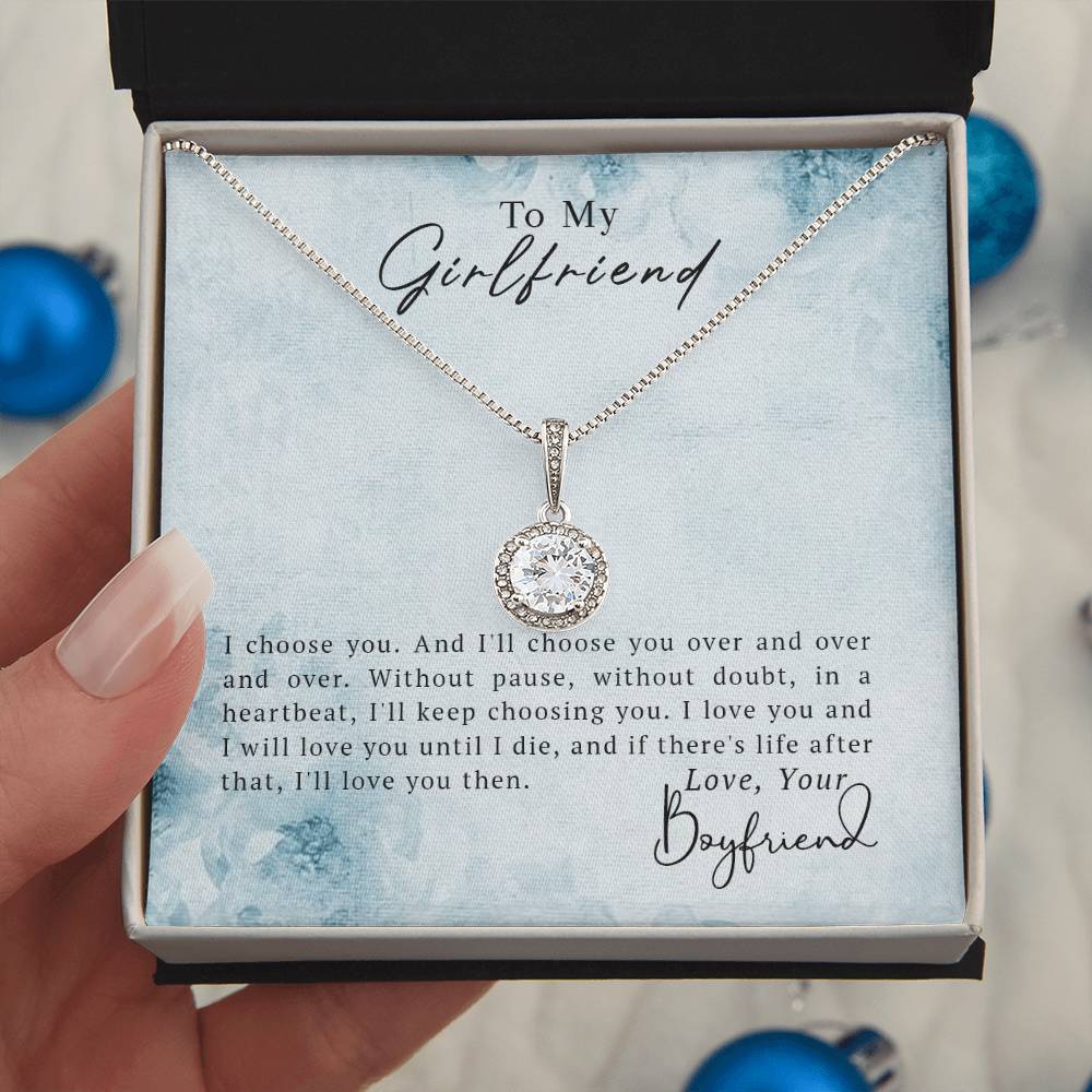 To My Girlfriend Eternal Hope Necklace - Fallon Gifts