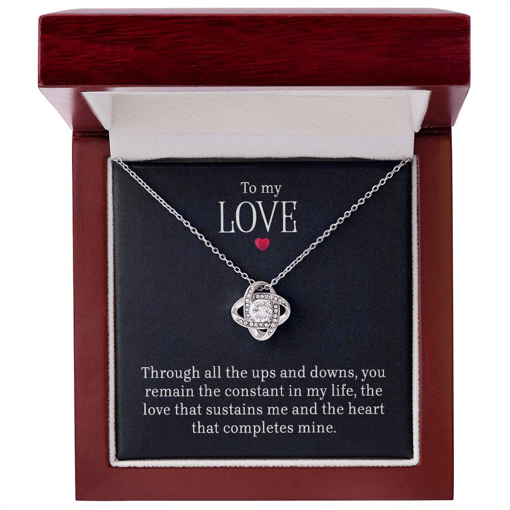 To My Love Love Knot Necklace - Fallon Gifts