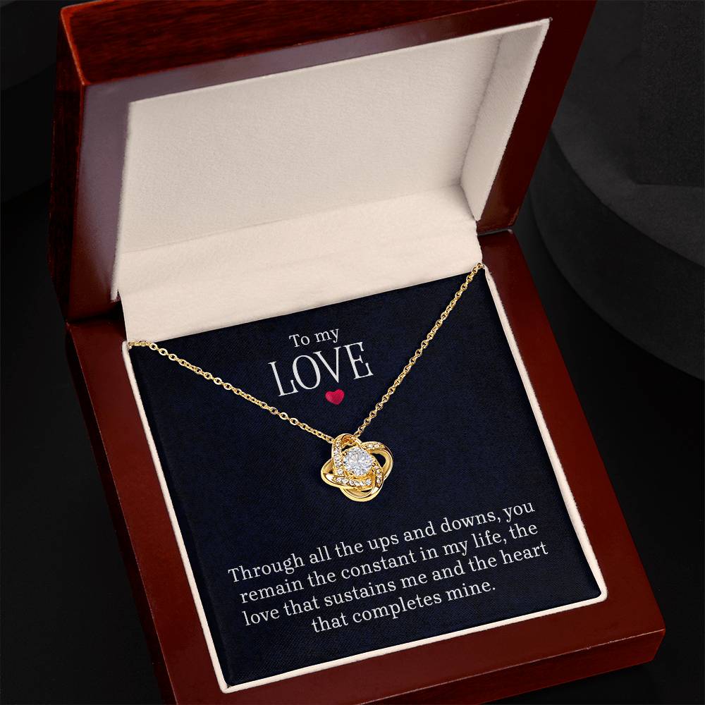 To My Love Love Knot Necklace - Fallon Gifts