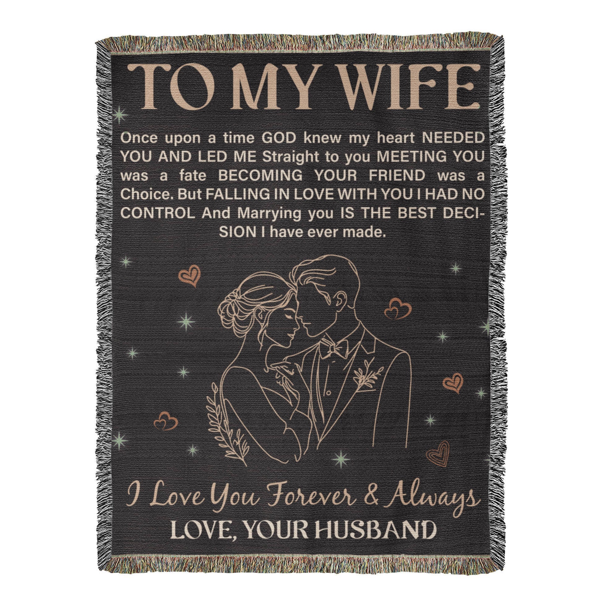 To My Wife - Heirloom Blanket - Fallon Gifts