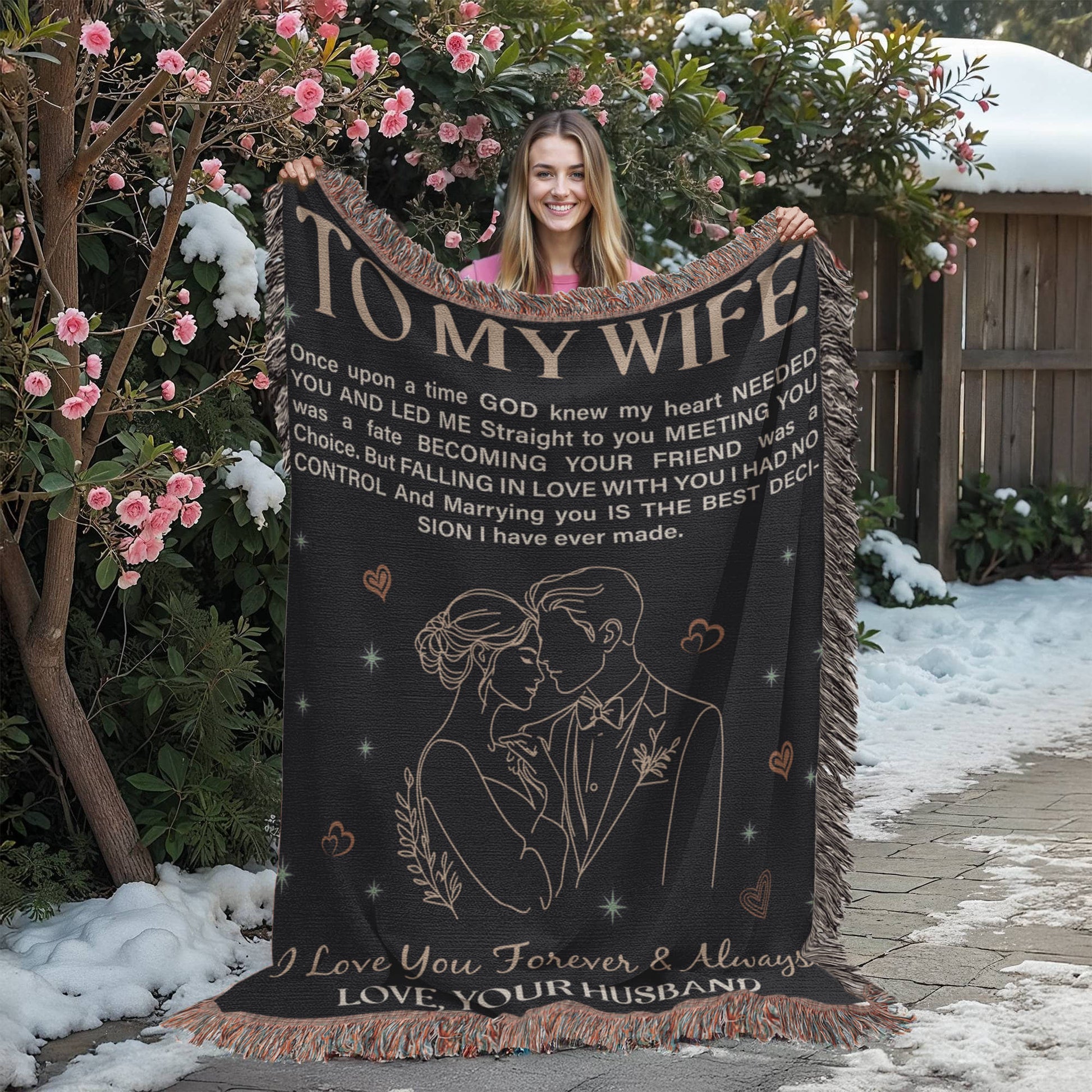 To My Wife - Heirloom Blanket - Fallon Gifts
