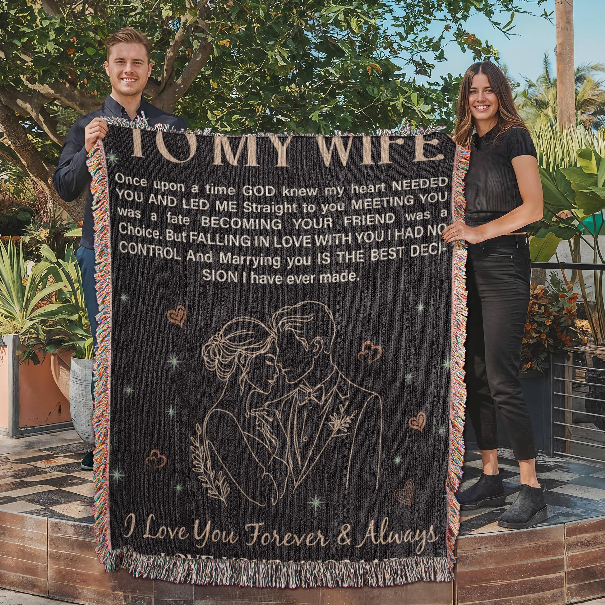 To My Wife - Heirloom Blanket - Fallon Gifts
