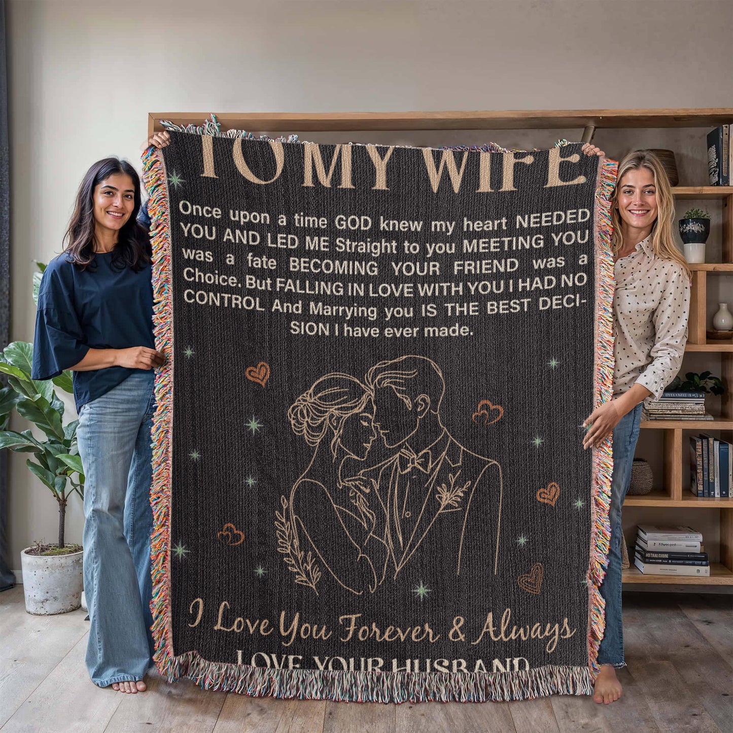 To My Wife - Heirloom Blanket - Fallon Gifts