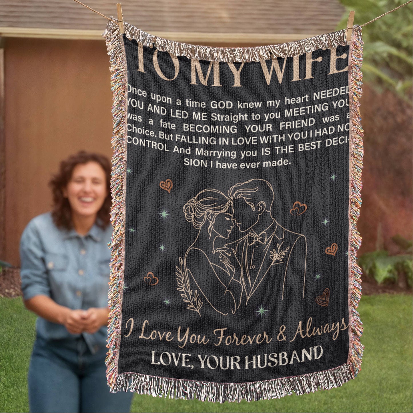 To My Wife - Heirloom Blanket - Fallon Gifts