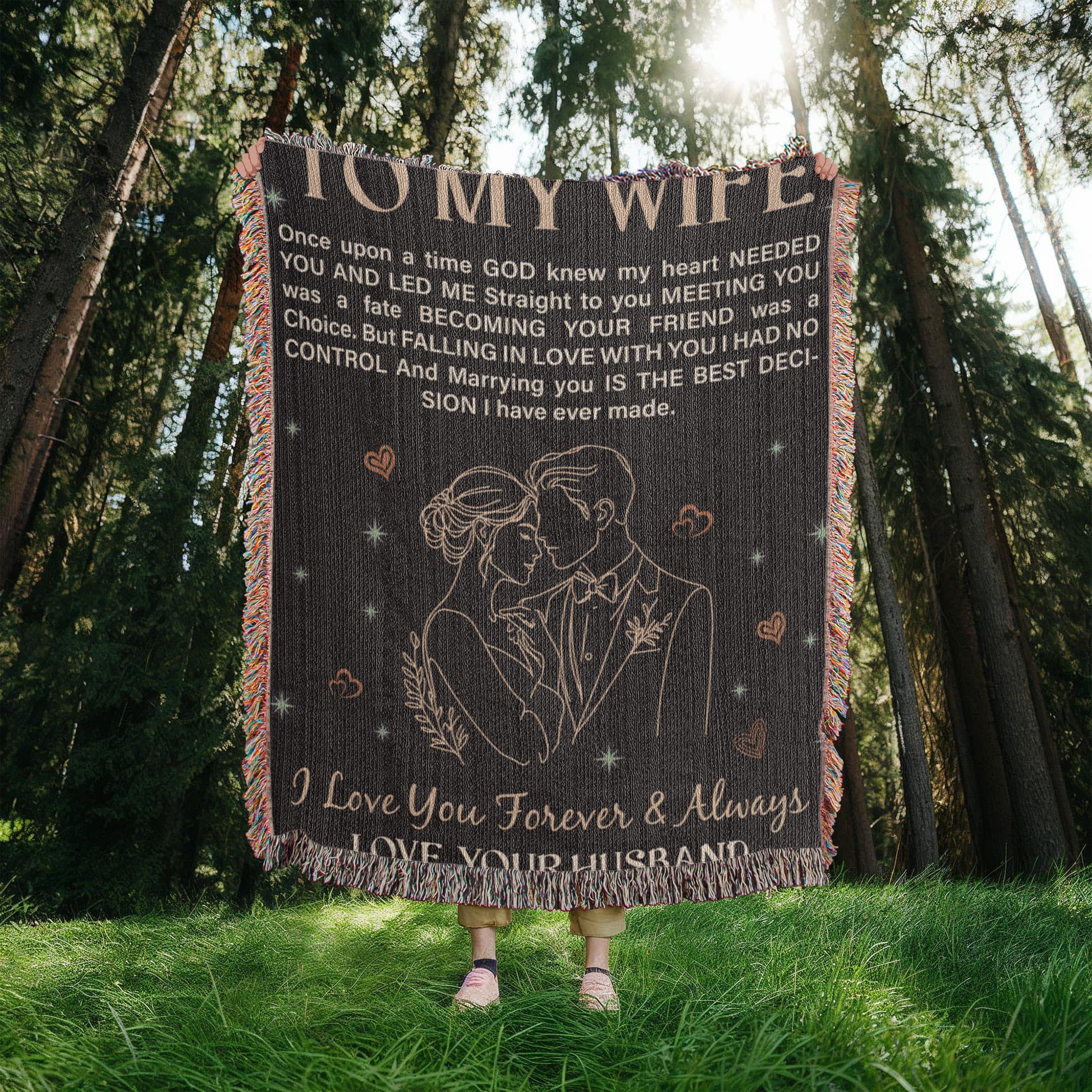To My Wife - Heirloom Blanket - Fallon Gifts