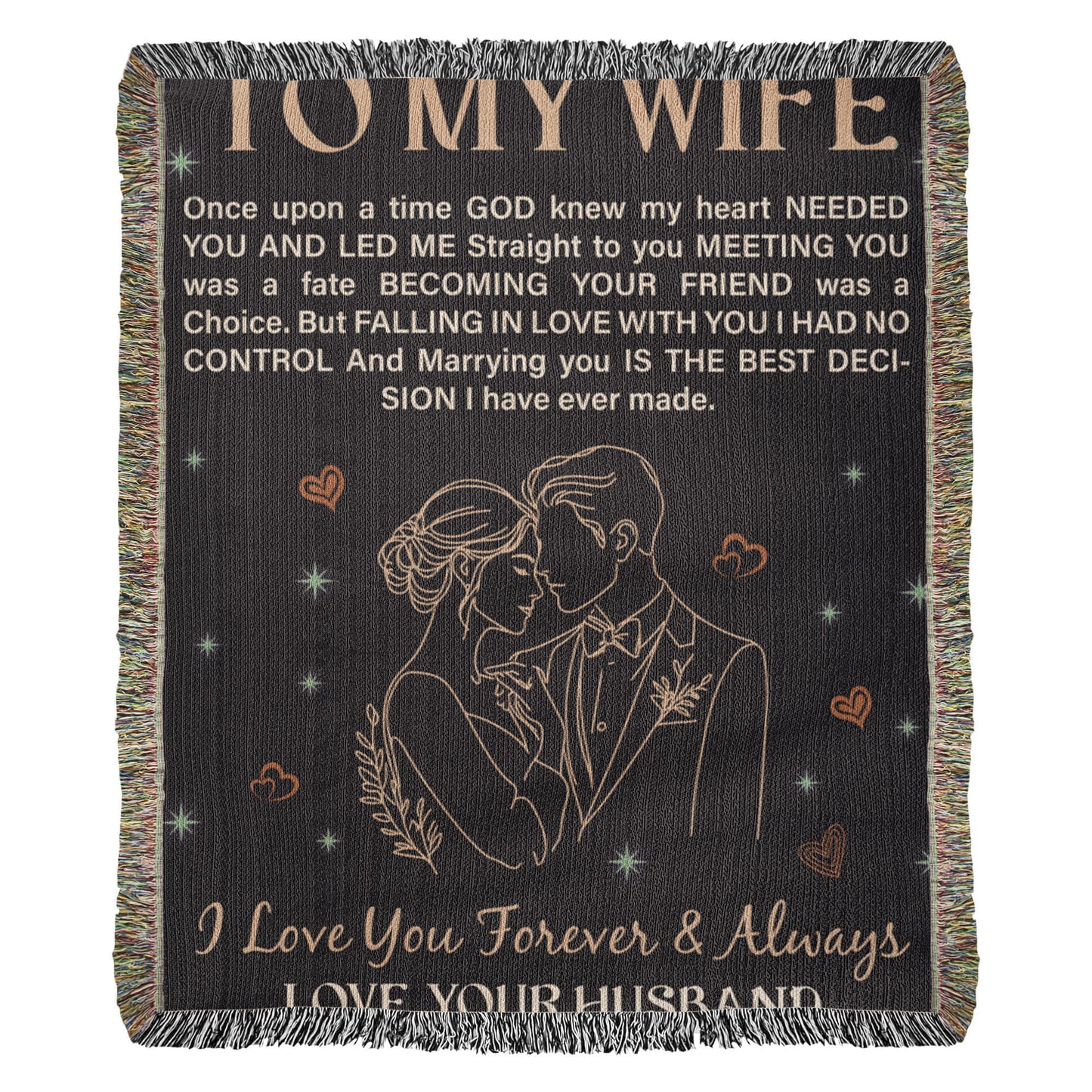 To My Wife - Heirloom Blanket - Fallon Gifts
