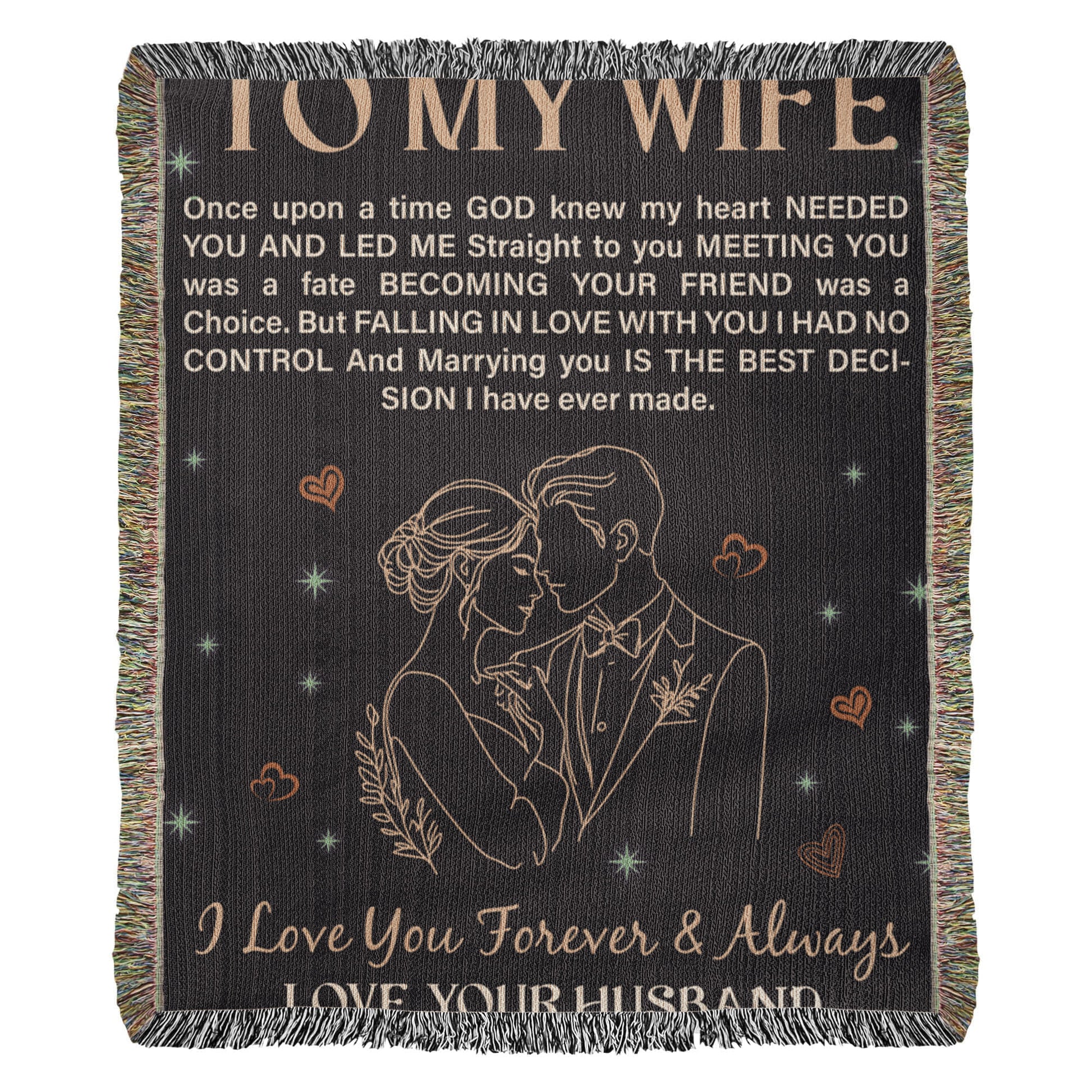 To My Wife - Heirloom Blanket - Fallon Gifts