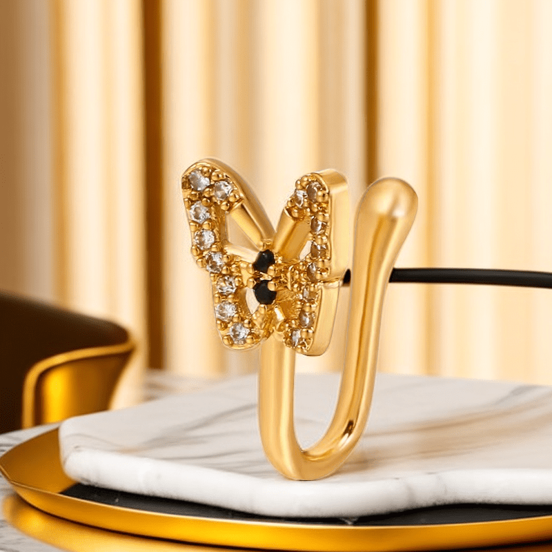 U - Shaped Butterfly Nose Ring Jewelry - Fallon Gifts