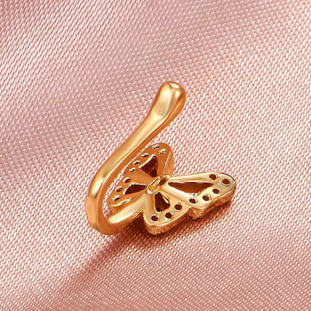 U - Shaped Butterfly Nose Ring Jewelry - Fallon Gifts
