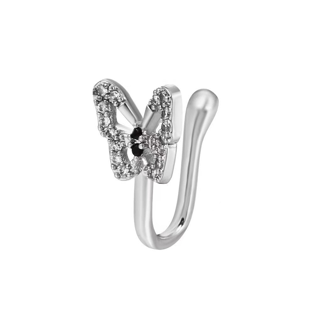 U - Shaped Butterfly Nose Ring Jewelry - Fallon Gifts