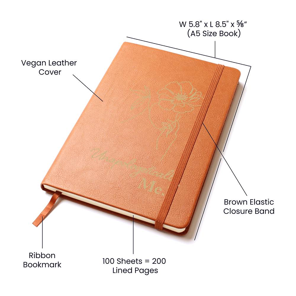 Unapologetically Me - Leather Journal - Fallon Gifts