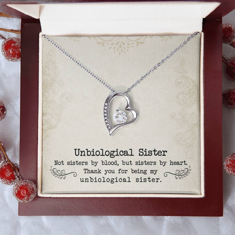 Unbiological Sister Forever Love Necklace - Fallon Gifts