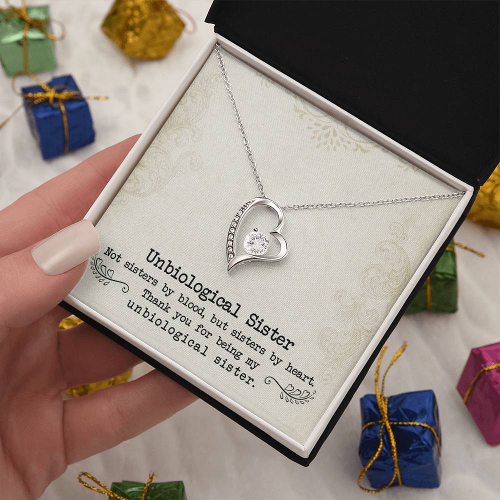 Unbiological Sister Forever Love Necklace - Fallon Gifts