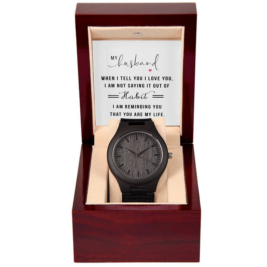 You Are My Life - Wooden Watch - Fallon Gifts