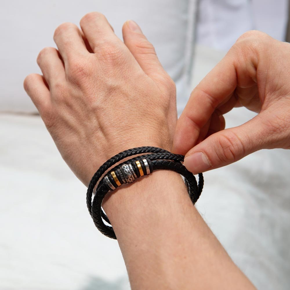 Your Love is not Just a Feeling - Means Leather Bracelet - Fallon Gifts